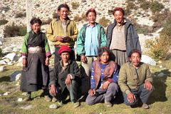 
Our Tibetan Yak Herders and a woman Chris would later nickname “The Egg Lady” had arrived at our Kharta Chu Camp.
